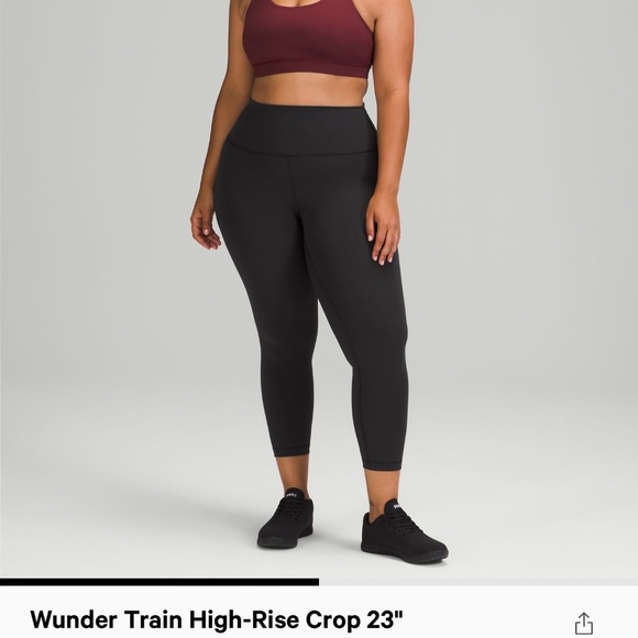 NWT lululemon wunder train high rise crop 23” - Picture 1 of 7